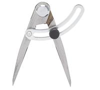 LOCADENCE Leather Compass, 100mm Stainless Steel Rotating Craft Tool Leathercraft Compasses, Wing Spacing Gauge, Woodworking Taper Measuring Tool for Woodworking