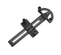 Locadence RC Absorber Measuring Tool, 6.69 X 2.36in Wearproof Aluminium Alloy Measurement Wheel Adjustment Shock for RC Car (Negro)