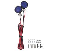 LOCADENCE RC Car LED Lights RC Spotlight, Adjustable RC Car Front Spotlight, 2 LEDs High Brightness RC Headlight, LED Light Headlights Replacement Accessory for 1:10 RC Crawler (Blue Light)