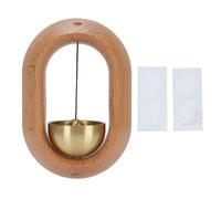 LOCADENCE Shopkeepers Bell, Beechwood and Copper Decorative Door Opening Bell, Wooden Hanging Doorbell, Door Chime for Home Refrigerator Apartment