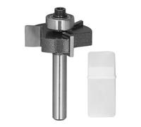 LOCADENCE T Slot Router Bit, Tongue and Groove Router Bit Set, Wood Milling Cutter with Bearing Slotting Cutter, 1/4 Shank 3/8 Depth 3 Flute Track Bit for Plywood Grooving Rebating
