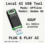 Local AI Plug and Play USB AI LAN Web Server TOOL (Model Gemma 3 4b)