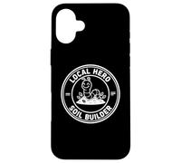 Local and Hero Soil Builder Nature Worm Design Case for iPhone 16 Plus