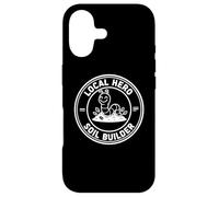 Local and Hero Soil Builder Nature Worm Design Case for iPhone 17