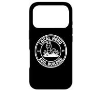 Local and Hero Soil Builder Nature Worm Design Case for iPhone 17 Pro