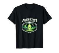Local Area 51 Sci Fi UFO Farm Badge Graphic T-Shirt
