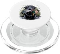 Local Boy Black Lab Marsh Scene Sunset Vintage Country PopSockets PopGrip for MagSafe