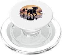 Local Boy Black Lab Marsh Scene Sunset Vintage Country PopSockets PopGrip for MagSafe