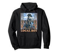Local Boy GSP Pointer Hunting Dog Marsh Scene Sunset Vintage Pullover Hoodie