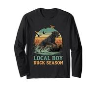 Local Boy Lab Hunter Dog Duck Hunting Long Sleeve T-Shirt