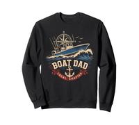 Local Charter Boat Dad Compass Fishing Captain Sweatshirt