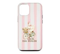 Local Egg Dealer Chicken Delivering Eggs Bicycle Stripes Case for iPhone 12/12 Pro