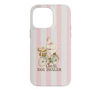 Local Egg Dealer Chicken Delivering Eggs Bicycle Stripes Case for iPhone 14 Pro Max