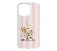 Local Egg Dealer Chicken Delivering Eggs Bicycle Stripes Case for iPhone 15 Pro Max