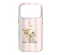 Local Egg Dealer Chicken Delivering Eggs Bicycle Stripes Case for iPhone 17 Pro