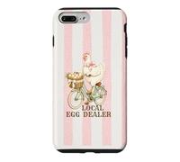 Local Egg Dealer Chicken Delivering Eggs Bicycle Stripes Case for iPhone 7 Plus/8 Plus