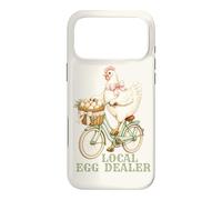 Local Egg Dealer Chicken Delivering Eggs Riding Bicycle Bows Case for iPhone 17 Pro Max