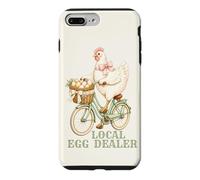 Local Egg Dealer Chicken Delivering Eggs Riding Bicycle Bows Case for iPhone 7 Plus/8 Plus