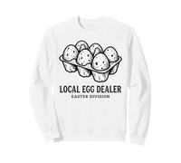 Local Egg Dealer Easter Division Funny Egg Carton Design Sweatshirt