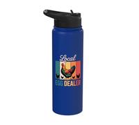 Local Egg Dealer Roster Easter Funny Chicken Farmer Stainless Steel Insulated Water Bottle