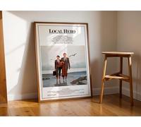 Local Hero (1983) Framed Classic-Cult Movie Poster Print Wall Art Image Home Decor Artworks Framed Poster Different Sizes and Colours