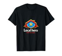 Local Hero with No Cape Badge Emblem T-Shirt