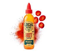 Local Hive Honey Original Hot Honey Local Hive - 9 Oz, Sweet & Spicy, Natural Raw Honey with Pepper Blend for Watering, Dipping, Tacos, Barbecue, Grilling and Cooking