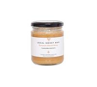 Local Honey Man 340g Cinnamon Infused Raw Honey, Pure British Unpasteurised Honey Directly Sourced from Hive to Jar, Unprocessed Never Blended - Delicious on Toast, Easy to Use in Drinks, Glass Jar