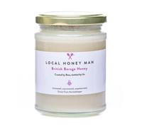 Local Honey Man British Borage Honey, 340g Pure Raw Honey, Untreated & Unprocessed, Directly Crafted by Bees, Unpasteurised and Never Blended - Easy to Use in Drinks with Glass Jar