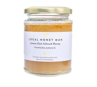 Local Honey Man British/Local Unpasteurised Lemon Zest Infused Honey, 340g - Quality and Authenticity tested