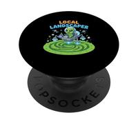 Local Landscaper Extraterrestrial Funny Alien Crop Circle PopSockets Adhesive PopGrip
