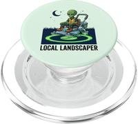Local Landscaper Extraterrestrial Funny Alien Crop Circle PopSockets PopGrip for MagSafe