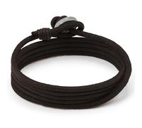 LOCAL LEAGUE Mens Leather Bracelet SURF PATROL AUSTRALIA - Fully Adjustable - DARK BROWN Cord Multilayer Wrap Wristband for Men Distressed Rope BEACH Party Holidays Clubbing Boyfriend, Surfers