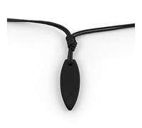 LOCAL LEAGUE Mens Necklace with SURFBOARD Black Pendant - Waxed Cotton Cord for Men Boyfriend Surfer Hawaii BEACH Party Festival Vacation Clubbing 18.9"/ 48cm