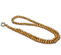 LOCAL LEAGUE Mens Surfer Beaded Necklace NATURAL WOODEN Bead Rosary LIFEGUARD AUSTRALIA Round Metal Pendant for Men Boyfriend String Festival Holiday BEACH Surf Party Clubbing Tribal
