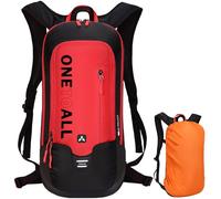 LOCAL LION Cycling Backpack with Rain Cover, Waterproof Ultralight Mountain Bike Rucksack, 10L Breathable Running Bag for Hiking, Trekking, Skiing & Motorcycle