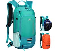 LOCAL LION Hydration Backpack, Waterproof Rucksack with Raincover and Helmet Cover, Lightweight MTB Cycling Bag, Small Hiking Backpack for Biking, Running, Trekking and Skiing