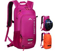 LOCAL LION Hydration Backpack, Waterproof Rucksack with Raincover and Helmet Cover, Lightweight MTB Cycling Bag, Small Hiking Backpack for Biking, Running, Trekking and Skiing