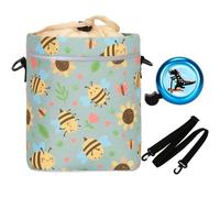 LOCAL LION Kids Bike Handlebar Bag, Bike Basket Front with Bell, Detachable Scooter Basket for Balance Bike, Tricycles, Toddler Bicycles