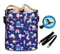 LOCAL LION Kids Bike Handlebar Bag, Bike Basket Front with Bell, Detachable Scooter Basket for Balance Bike, Tricycles, Toddler Bicycles