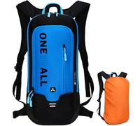 LOCAL LION Running Backpack for Men With Rain Cover, Cycling Backpack Women, 6L Breathable & Lightweight Mountain Bike Bag, Blue
