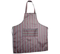Local Makes A Comeback Adjustable Halter Apron, Long Kitchen Apron for Men and Women, Black Commercial Dining and Home Kitchen Apron, Black White Stripe (31 x 27 inches)