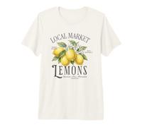Local Market Lemon Hand Picked Vintage Botanical Fruit Lover Premium T-Shirt