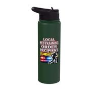 Local Restraining Order Recipient Police Crime Scene Stainless Steel Insulated Water Bottle