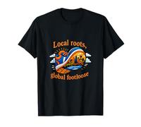 Local Roots Global Footloose Pride Badge Graphic T-Shirt