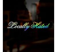 Locally Hated Car Sticker, Funny Car Vinyl Decal Sticker, Oil Slick Chrome Reflective Holographic Iridescent Window Sticker, Funny Caravan Sticker, Euro VDUB JDM Sticker, 200mm