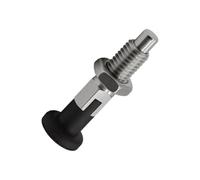 Locating Pin, 10Pcs Self Locking Indexing Plunger Threaded Spring Positioning Pin Knob Style Index for Machinery Fixture Equipment ,Alignment Dowel(M8-5)