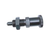 Locating Pin, 2Pcs Indexing Plungers Spring Pin Lock Screw Fine Thread M10 M12 ,Alignment Dowel(Carbon,M12_RESET)