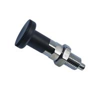 Locating Pin, 2Pcs Spring Plunger Indexing Locking Pin Threaded Index Retractable Positioning For Mechanical Equipment ,Alignment Dowel(MS1171-10-M20-SS)