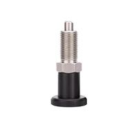 Locating Pin, 2Pcs Spring Plunger Indexing Pin Knob Type Fine Thread Self Locking Retractable Positioning For Mechanical Equipment ,Alignment Dowel(M12*1.5_RESET)